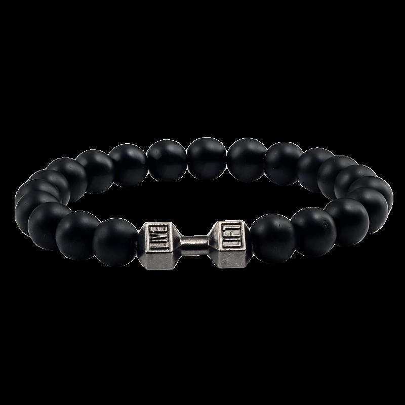 Gym Bro Bracelet - SWOLERY1Gym Bro JewelrySWOLERYMatte Black