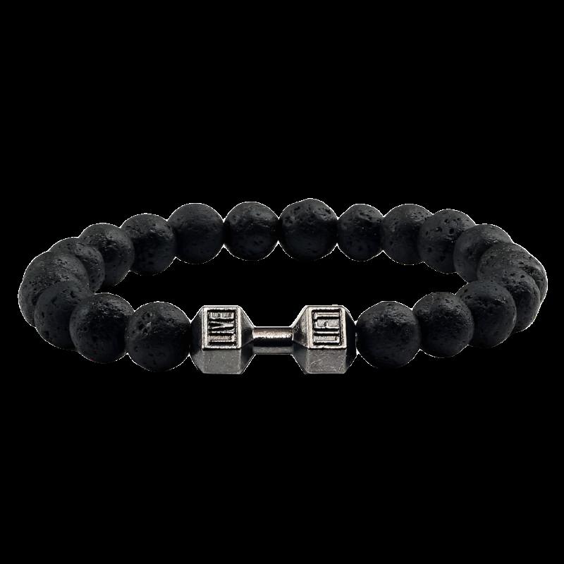 Gym Bro Bracelet - SWOLERY1Gym Bro JewelrySWOLERYLava Stone