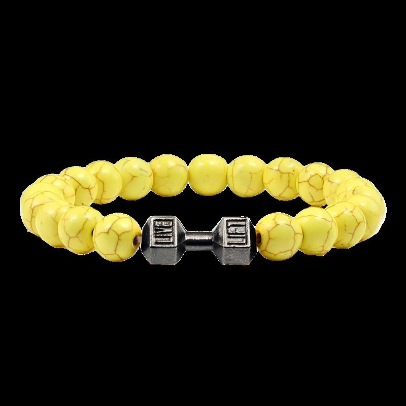 Gym Bro Bracelet - SWOLERY1Gym Bro JewelrySWOLERYMellow Yellow