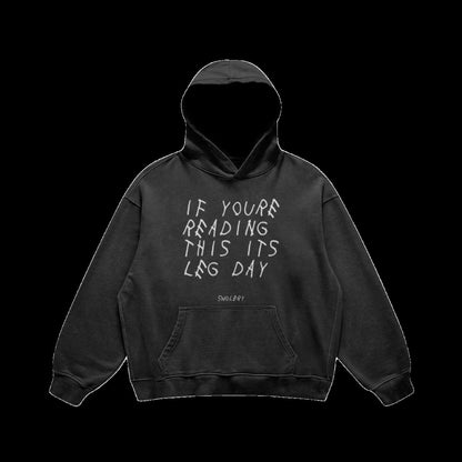 LEG DAY HOODIE - SWOLERYPODpartnerSWOLERYFaded BlackS