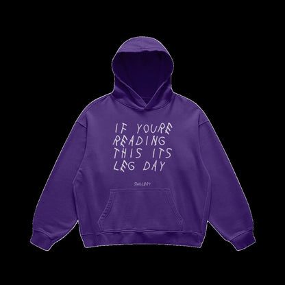 LEG DAY HOODIE - SWOLERYPODpartnerSWOLERYPurple HazeS